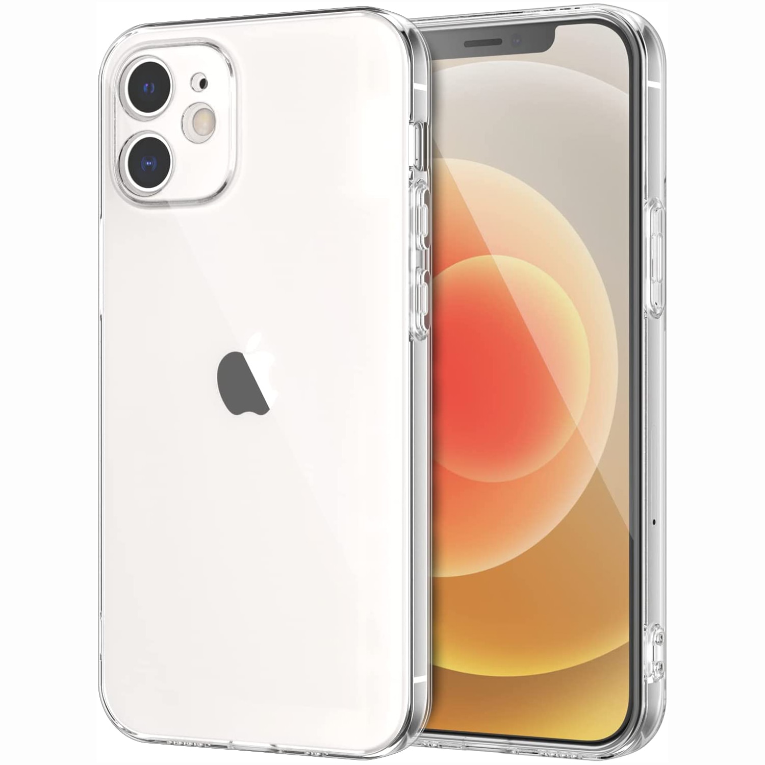 Husa Daden® Transparent Clear pentru iPhone 12, Anti ingalbenire, Antisoc, Transparenta