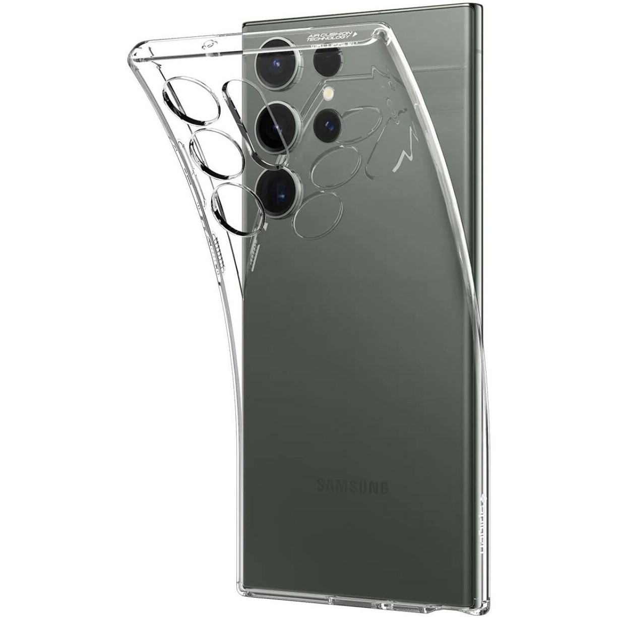 Husa de protectie Spigen Liquid pentru Samsung Galaxy S23 Ultra, Crystal Transparent