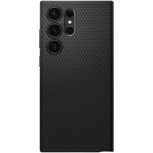 Husa pentru Samsung Galaxy S23 Ultra, Spigen Liquid Air, Matte Black