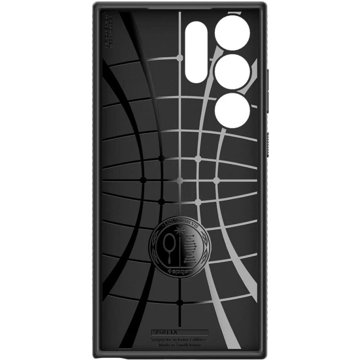 Husa pentru Samsung Galaxy S23 Ultra, Spigen Liquid Air, Matte Black