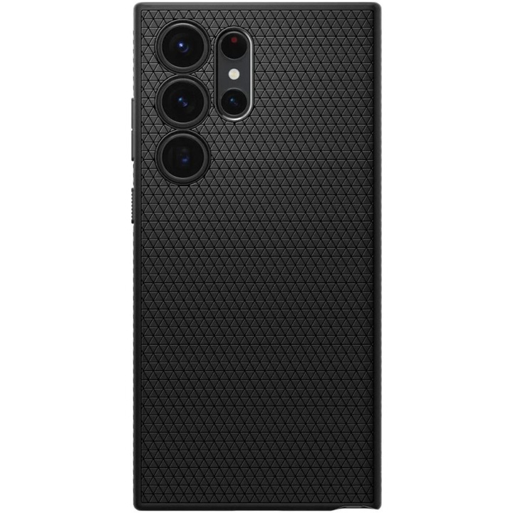 Предпазен калъф Spigen Liquid Air за Samsung Galaxy S23 Ultra, Черен