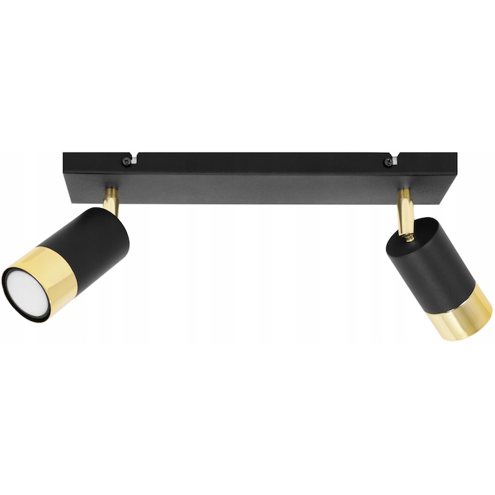 Стенна лампа, Light Home, Метал, GU10,18 см, Черен/Златен