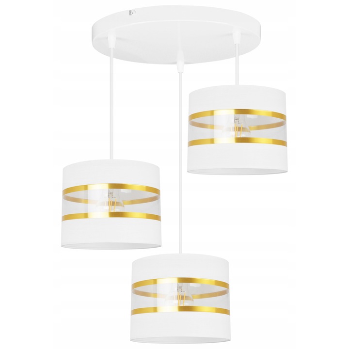 Полилей, Light Home, Метал, 90 см, E27, Бял