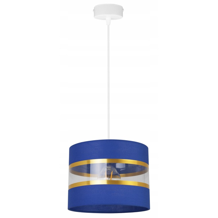 Пендел, Light Home, Метал, 90 см, E27, Бял/Син