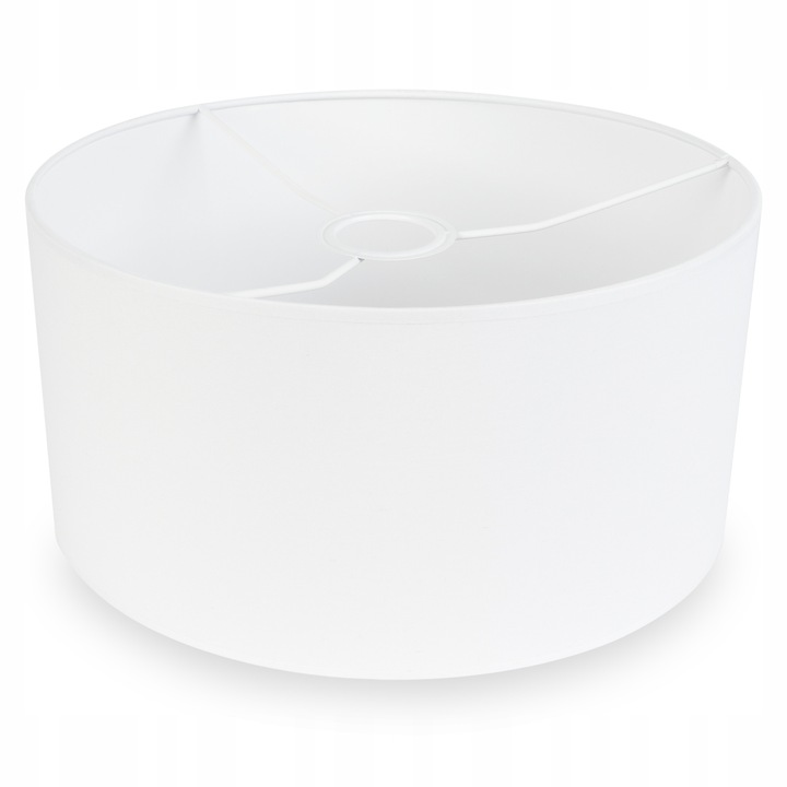 Abajur moderna, Light Home, Matero, Desing moderne, Iluminat interior, Latime 40 cm, Material tesatura, Alb