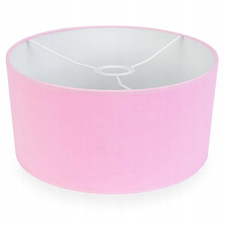 Abajur moderna, Light Home, Matero, Desing moderne, Iluminat interior, Latime 40 cm, Material tesatura, Roz