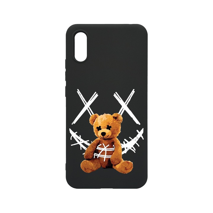 Husa BestCase® SLIM SIlicon 0.8MM, Compatibila Cu Apple iPhone XS Max, Teddy Bear Smile, Rezistenta la uzura, B 982