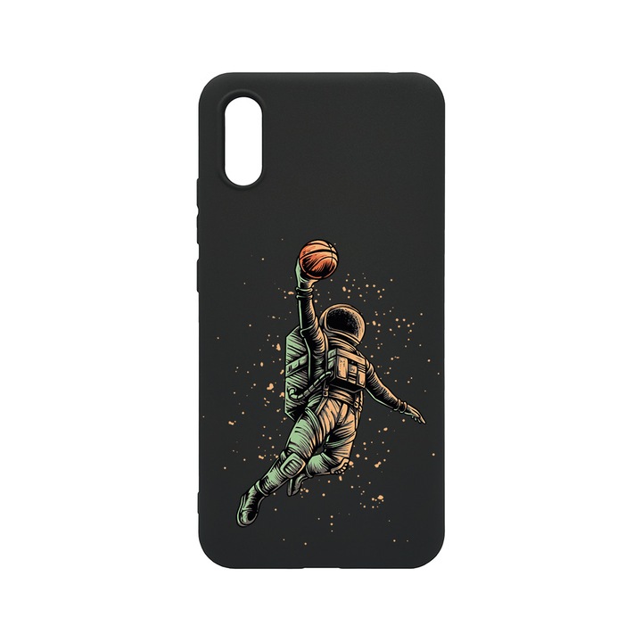 BestCase SLIM Szilikon 0.8MM telefontok Xiaomi Redmi 9A / Redmi 9AT, Astronaut Basketball, B 1003