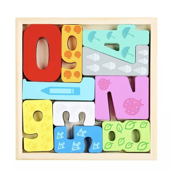 Fa puzzle Figurák, 10 db, Avaleea