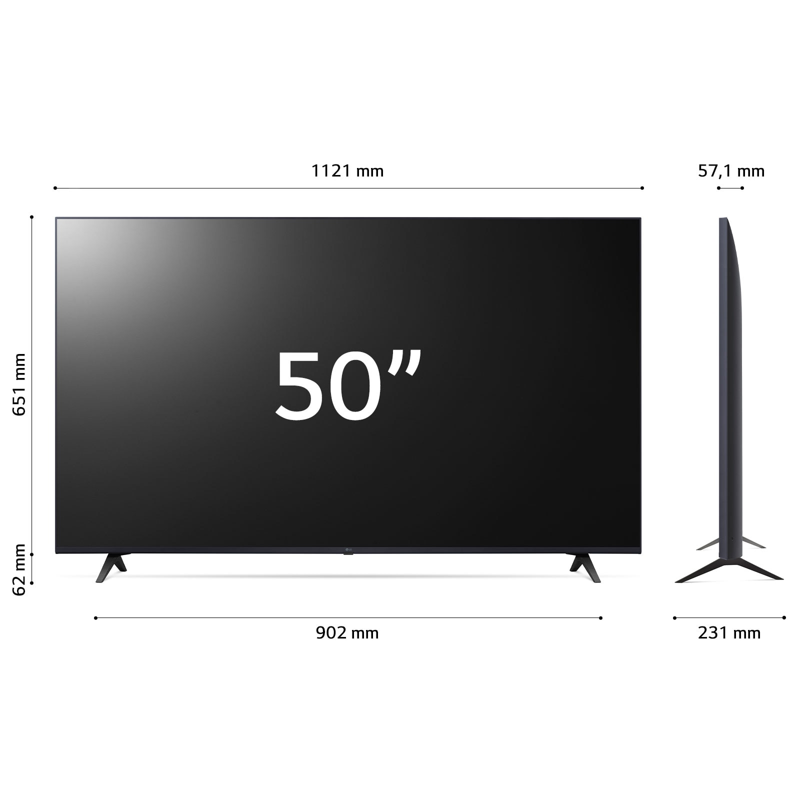 Televizor LG LED 50UR80003LJ, 125 cm, Smart, 4K Ultra HD, Telecomanda Magic Motion, Clasa F