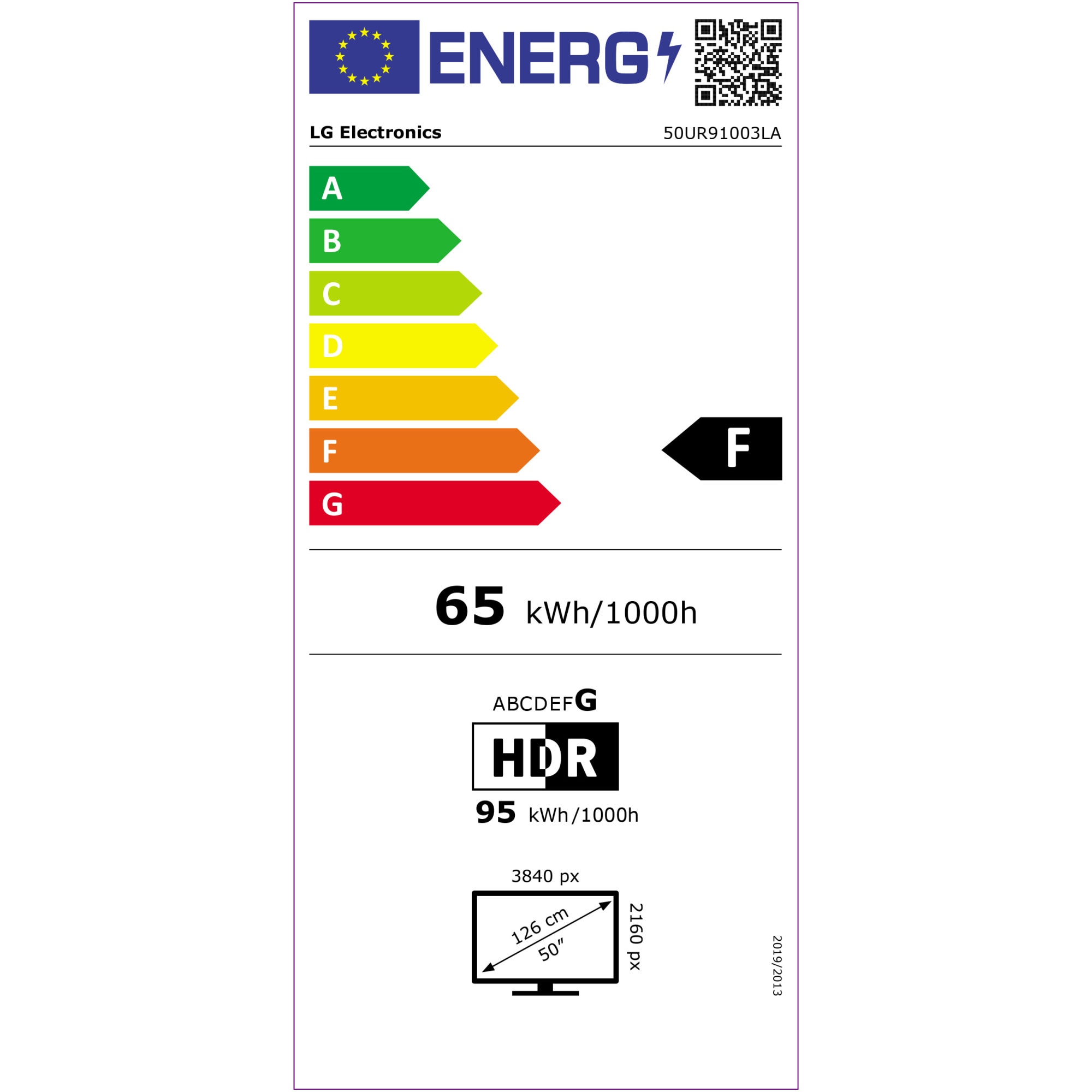 Televizor LG LED 50UR91003LA, 125 cm, Smart, 4K Ultra HD, Clasa F (Model 2023)
