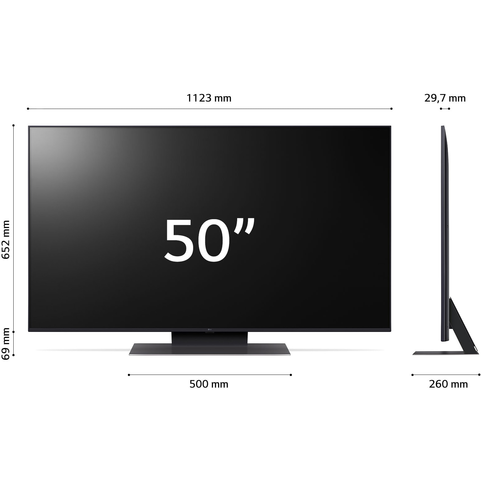 Televizor LG LED 50UR91003LA, 125 cm, Smart, 4K Ultra HD, Clasa F (Model 2023)