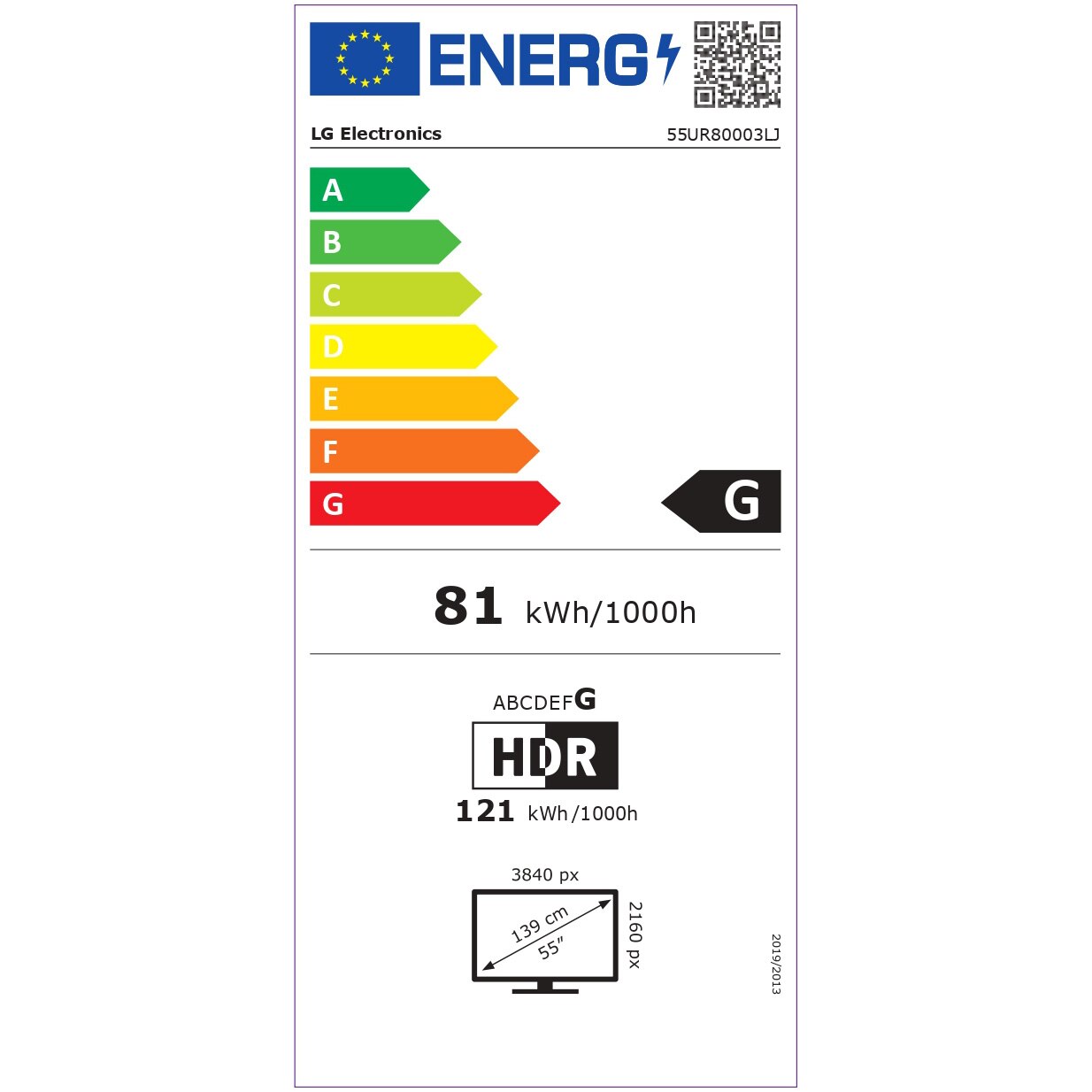 Televizor LG LED 55UR80003LJ, 139 cm, Smart, 4K Ultra HD, Telecomanda Magic Motion, Clasa G