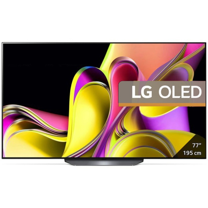 Televizor LG OLED 77B33LA, 195 cm, Smart, 4K Ultra HD, 100 Hz, Clasa F