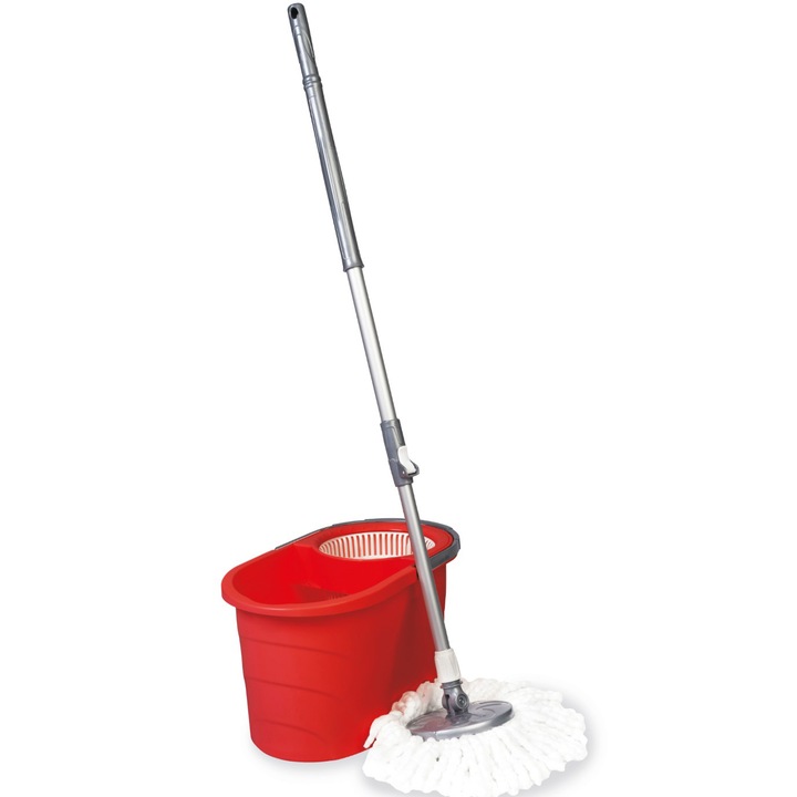 Set de curatenie Ertone Magic, rosu (set galeata + mop)