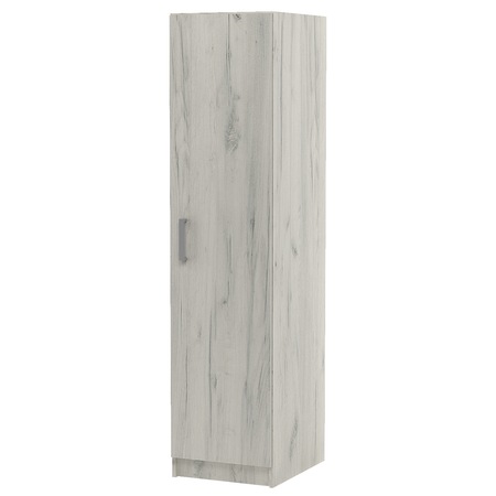 Dulap Asaro Top, dimensiuni 40x52x180 cm, 5 rafturi, culoare stejar alb