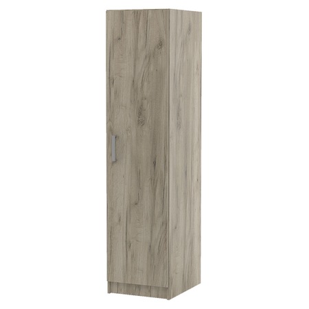 Dulap Asaro Top, dimensiuni 40x52x180 cm, 5 rafturi, culoare stejar gri