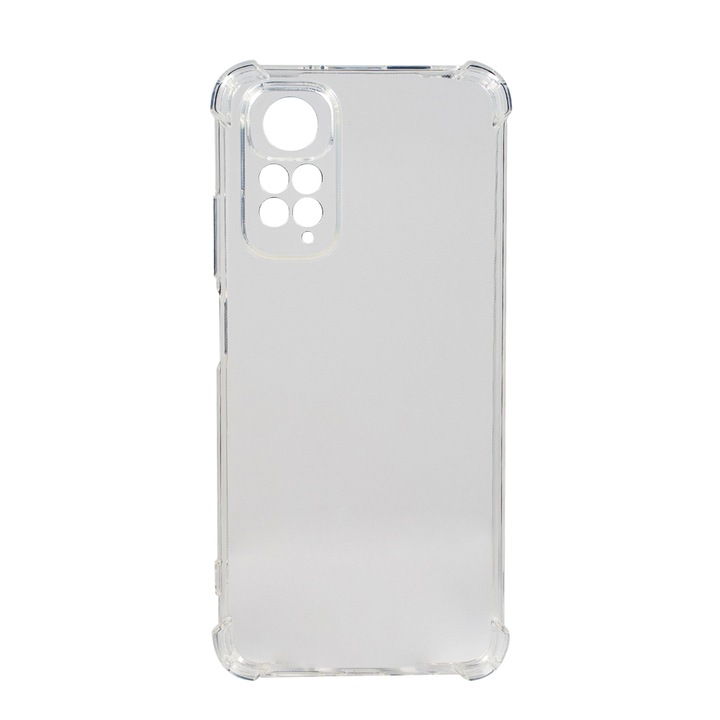 Távtartó védőtok Xiaomi Redmi Note 11-hez, rugalmas TPU anyag, átlátszó