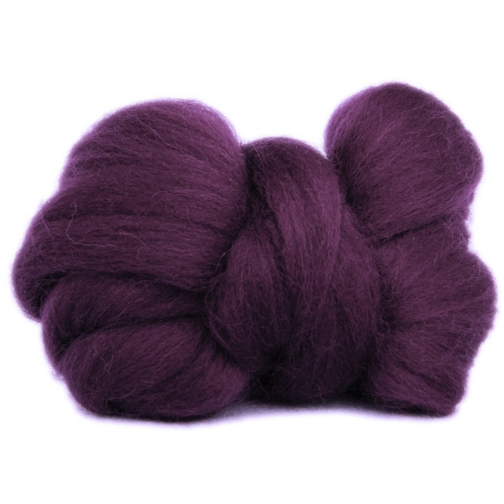 Lana de oaie, 7 cm, Violet, 10g