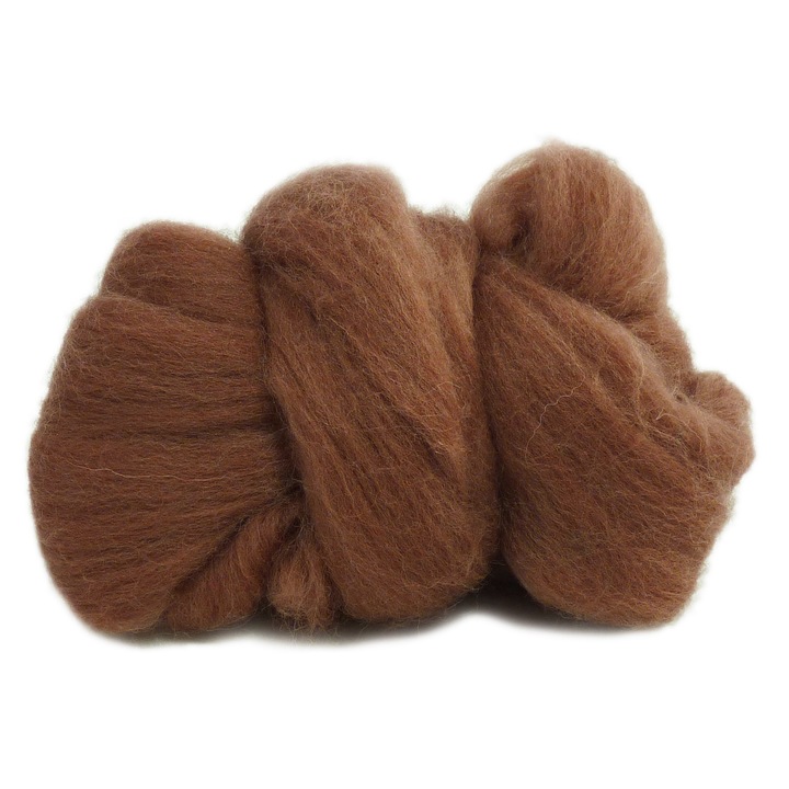 Lana de oaie, 7 cm, Maro, 10g