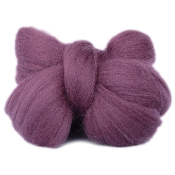 Lana de oaie, 7 cm, Mov, 10g