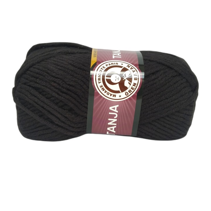 Tanja fonal, Akril, 120 m, Fekete, 100g