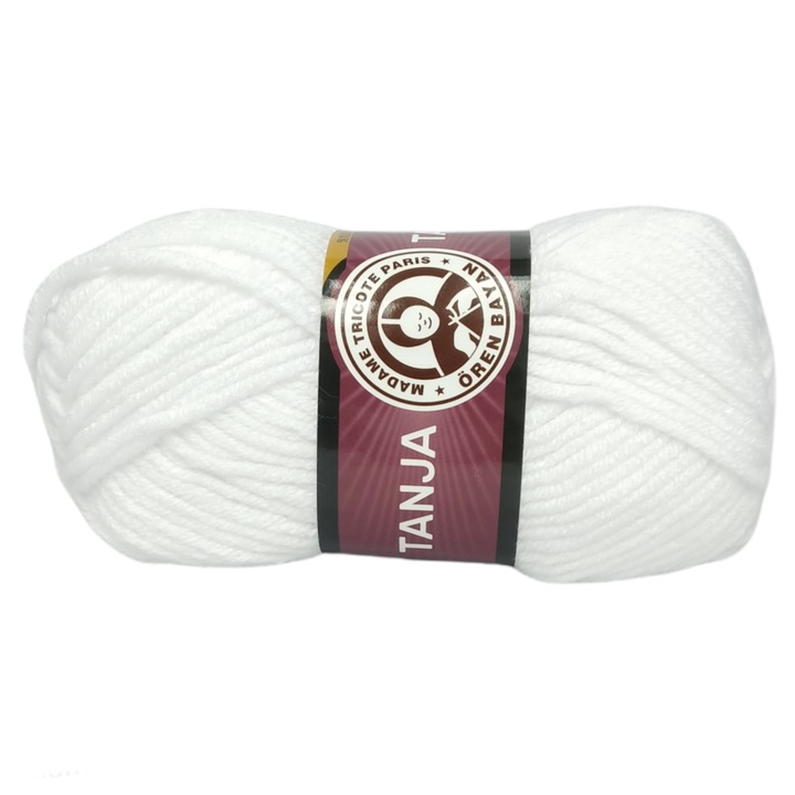 Fir Tanja, Akril, 120 m, Fehér, 100g