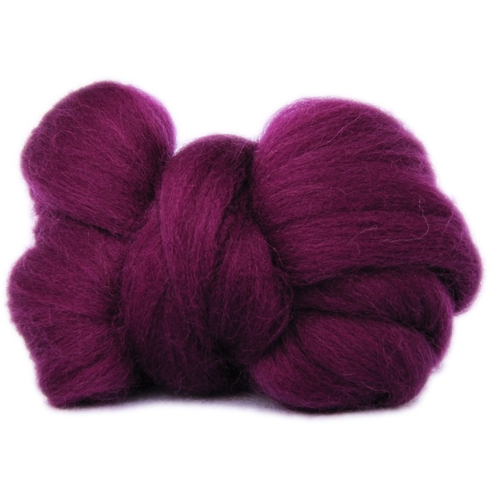 Lana de oaie, 7 cm, Violet, 10g
