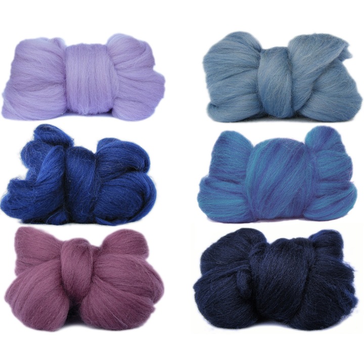 Set 6 ghemuri lana, 180 g, Multicolor