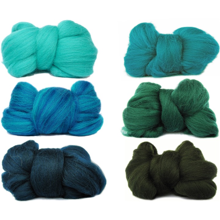 Set 6 ghemuri lana, Multicolor, 180g