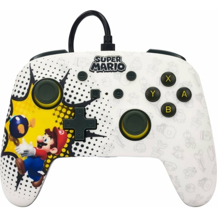 Контролер PowerA Enhanced Wired Nintendo Switch Bob-omb Blast