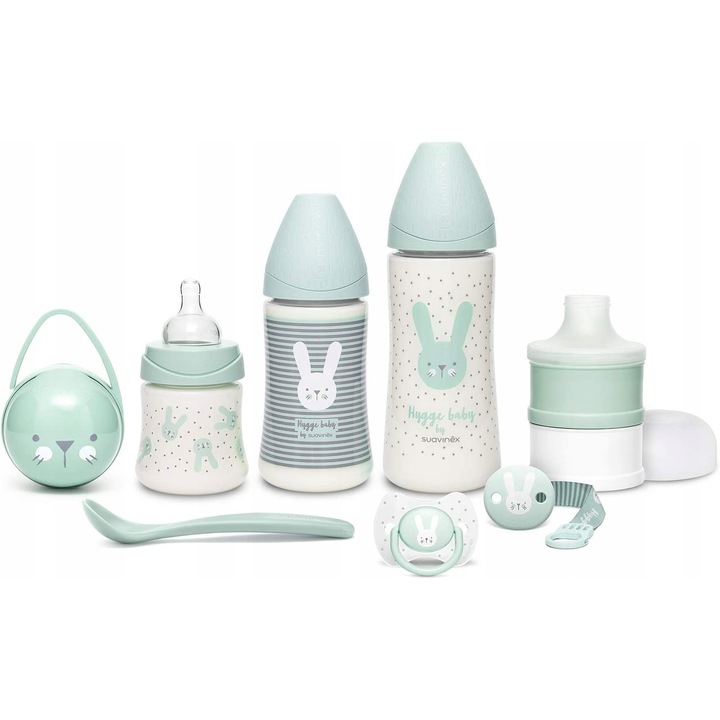 Set hranire bebelusi Welcome Baby, Suavinex, Silicon, Multicolor