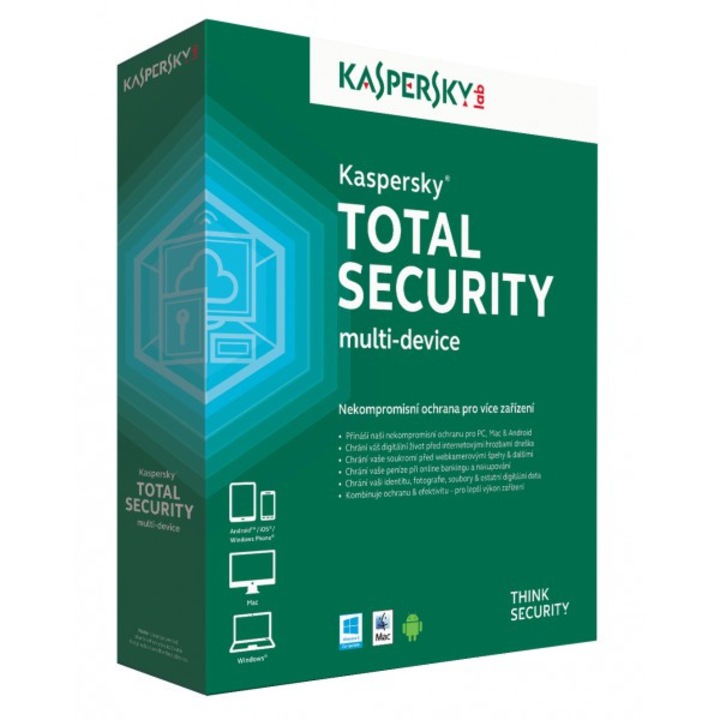Kaspersky Total Security hosszabbítás HUN 3 Felhasználó 1 év online vírusirtó (303723)