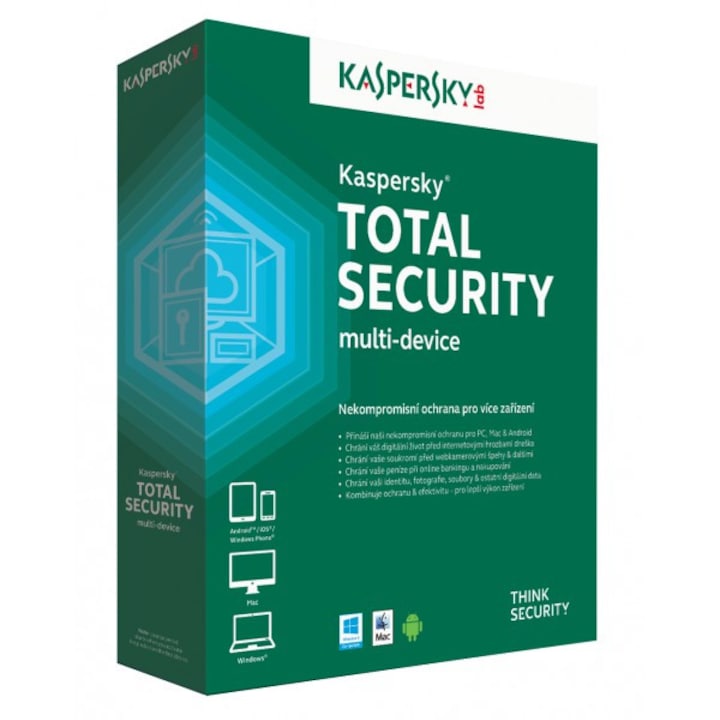 Kaspersky Total Security HUN 5 Felhasználó 1 év online vírusirtó szoftver (303721)