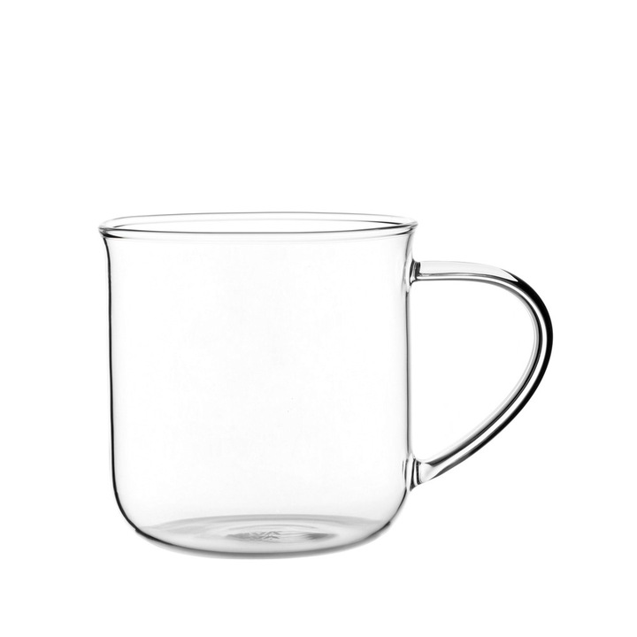 Bögre, Viva, Üveg, Átlátszó, 400 ml