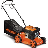 Masina de tuns gazon/iarba autopropulsata pe benzina Kasei, putere 2.7 CP, 140 CC, motor 4 timpi, latime taiere 46 cm, inaltime taiere 30 - 70 mm, 7 trepte de taiere, cos colector 60 L