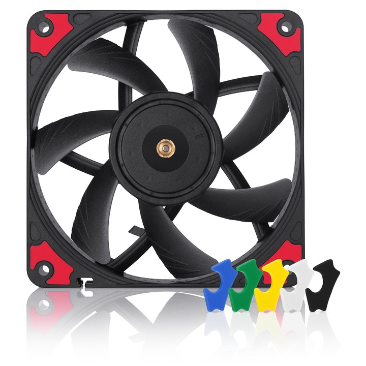 Вентилатор за компютър Noctua NF-A12x15-CH.BK.S, 120x120x15mm, SSO2 Bearing, 1850RPM, 4-pin PWM, 12V
