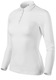 Tricou polo, Pentru Dama, Cambrat, 65% Bumbac, Alb