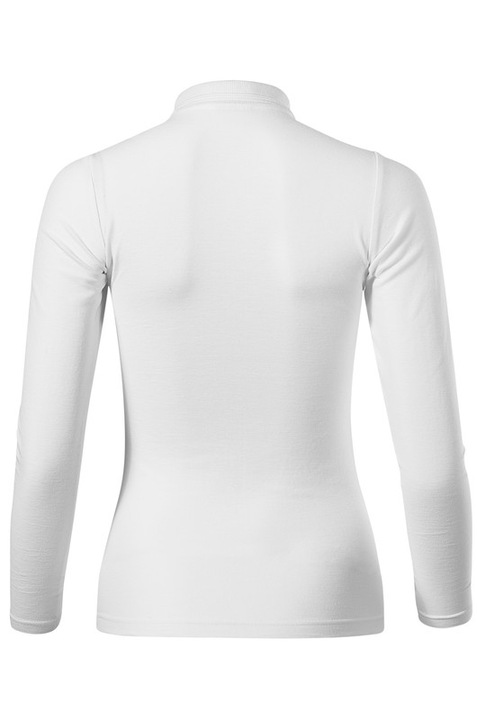 Tricou polo, Pentru Dama, Cambrat, 65% Bumbac, Alb