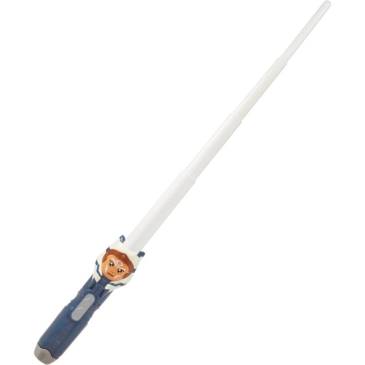 Детски боен меч Hasbro Ahsoka Star Wars, Разгъващ се, 90cm, 4+ години, Бял