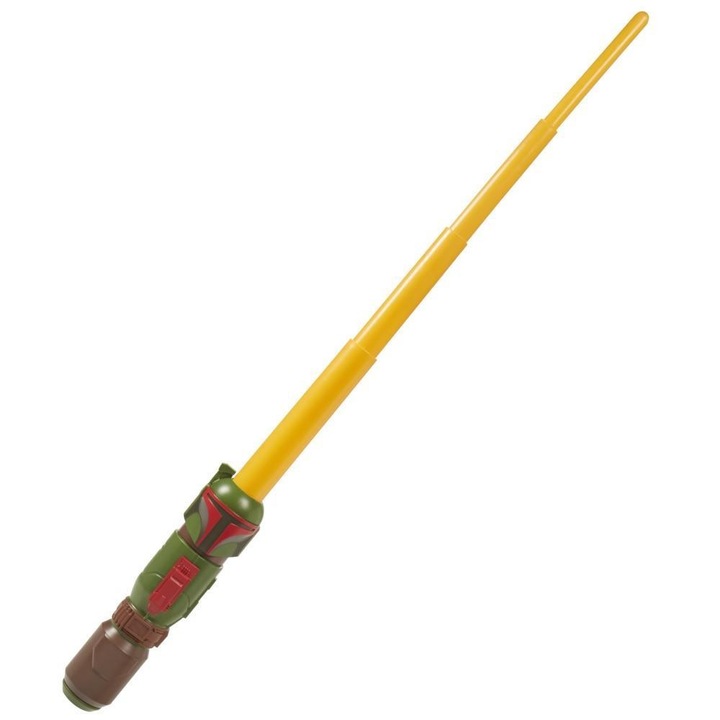 Детски боен меч Hasbro Boba Fett Star Wars, Разгъващ се, 90cm, 4+ години, Зелен