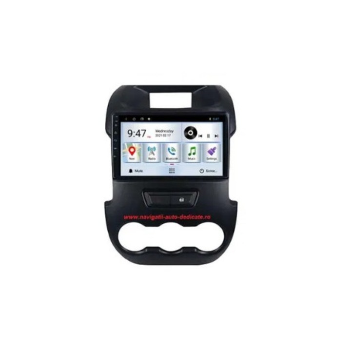 Sistem de Navigatie Ford Ranger, Android, Procesor Octa Core, memorie RAM 4G, memorie interna 64G, Carplay si Android auto, conexiune 4G prin Slot Cartela Sim