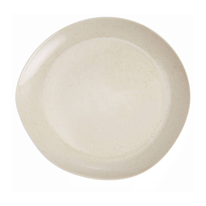 Ambition Organic desszertes tányér készlet, porcelán, 22 cm, 6 db, bézs