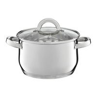 Oala cu capac sticla Ambition Berry, inox, 18 cm, 2.5 L