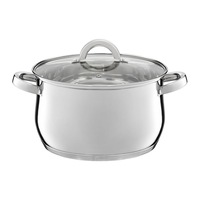 Oala cu capac sticla Ambition Berry, inox, 24 cm, 6.1 L