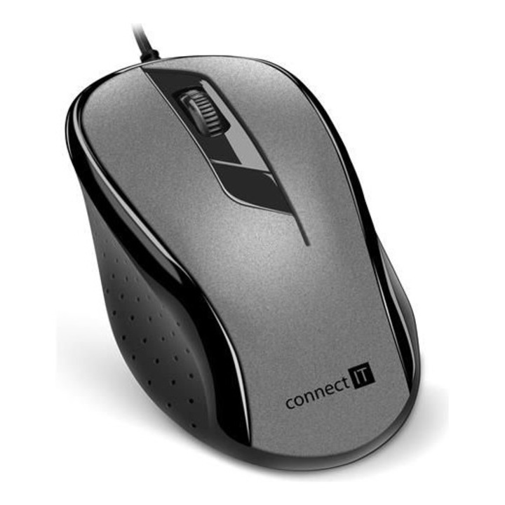 CONNECT IT CMO-1200-GY Optikai Egér USB Szürke (CMO-1200-GY)