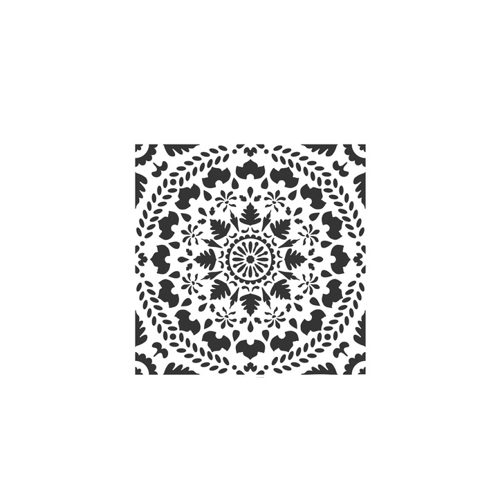 Sablon decorativ reutilizabil, Nakleo, Caria, 60 x 60 Cm