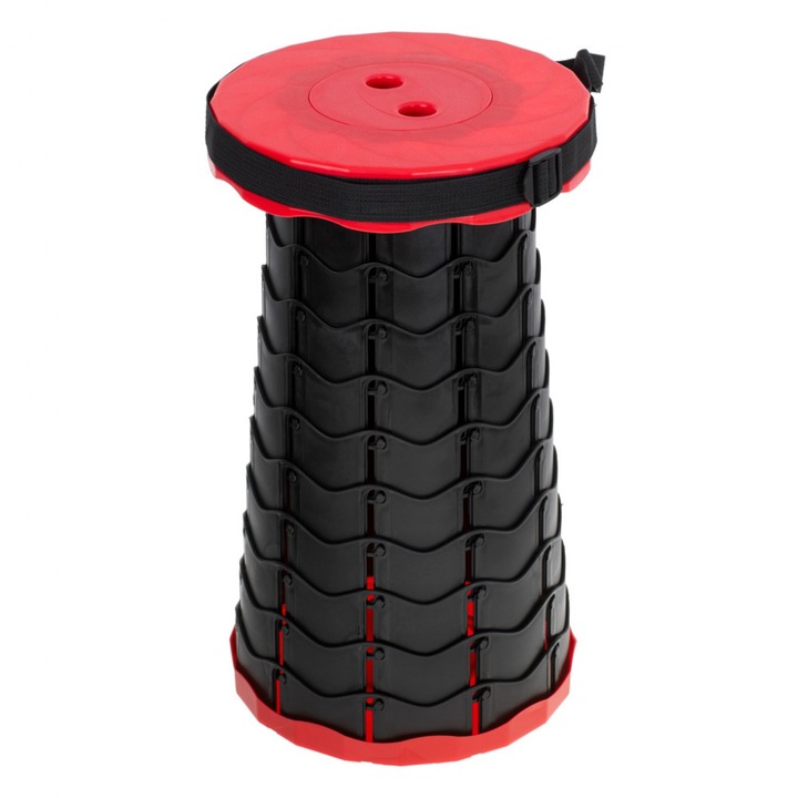 Scaun telescopic pliabil, pentru camping sau pescuit diametru 24.5 cm