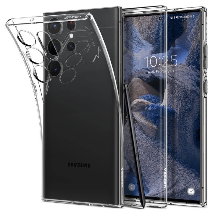 Защитен калъф, BeSmart, Samsung Galaxy S23 Ultra, Силиконов, Прозрачен