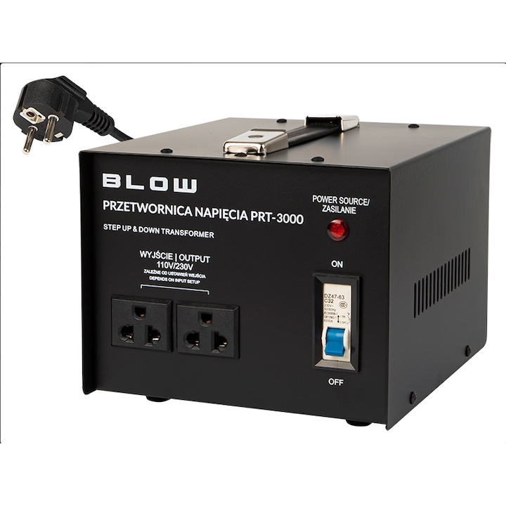 Преобразувател на напрежение BLOW, 220V-110V, 3000W